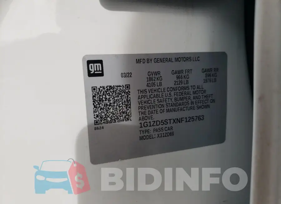 1G1ZD5STXNF125763 Photo# 13
