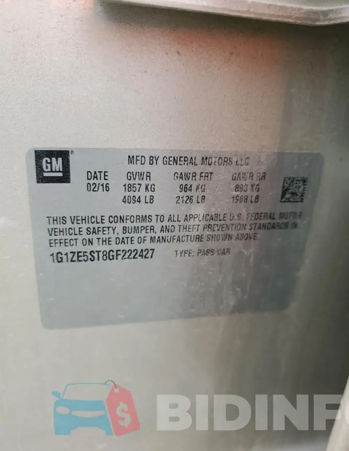 1G1ZE5ST8GF222427 Photo# 12