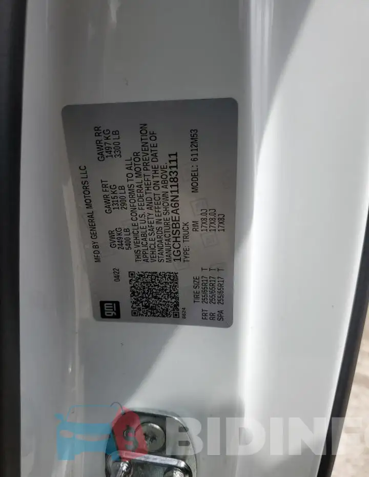 1GCHSBEA6N1183111 Photo# 12