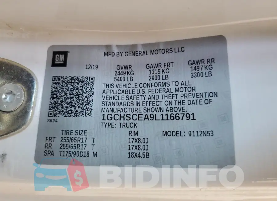 1GCHSCEA9L1166791 Photo# 12