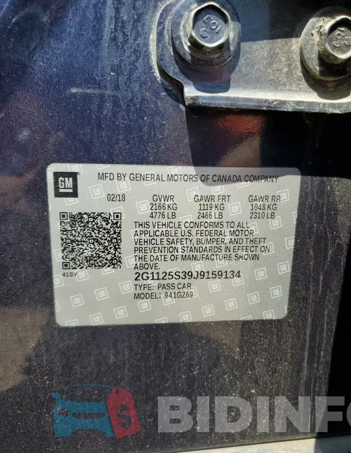 2G1125S39J9159134 Photo# 13