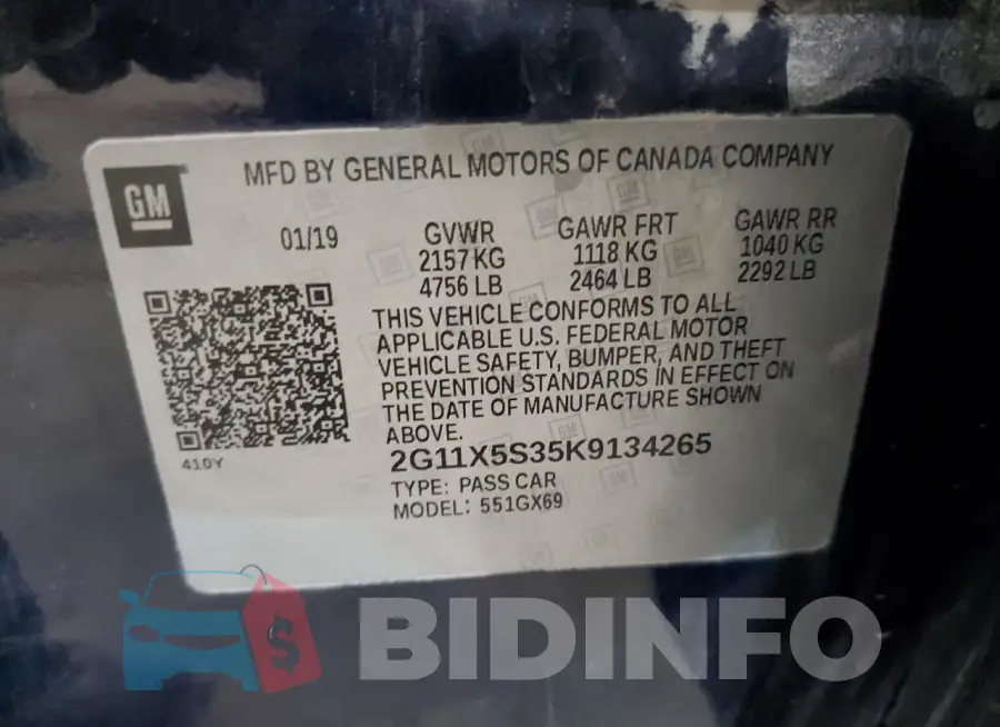 2G11X5S35K9134265 Photo# 12