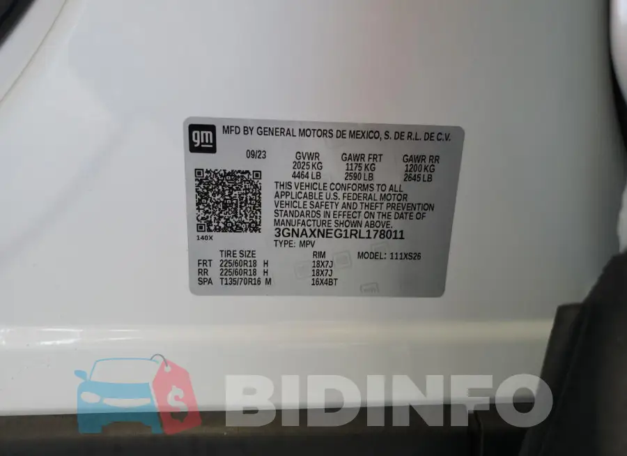 3GNAXNEG1RL178011 Photo# 13