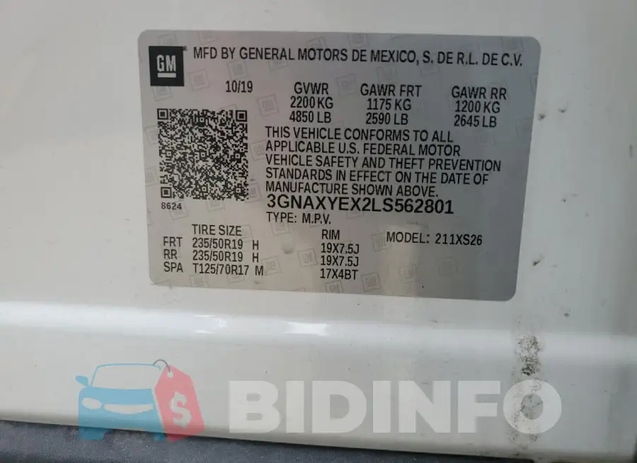 3GNAXYEX2LS562801 Photo# 13