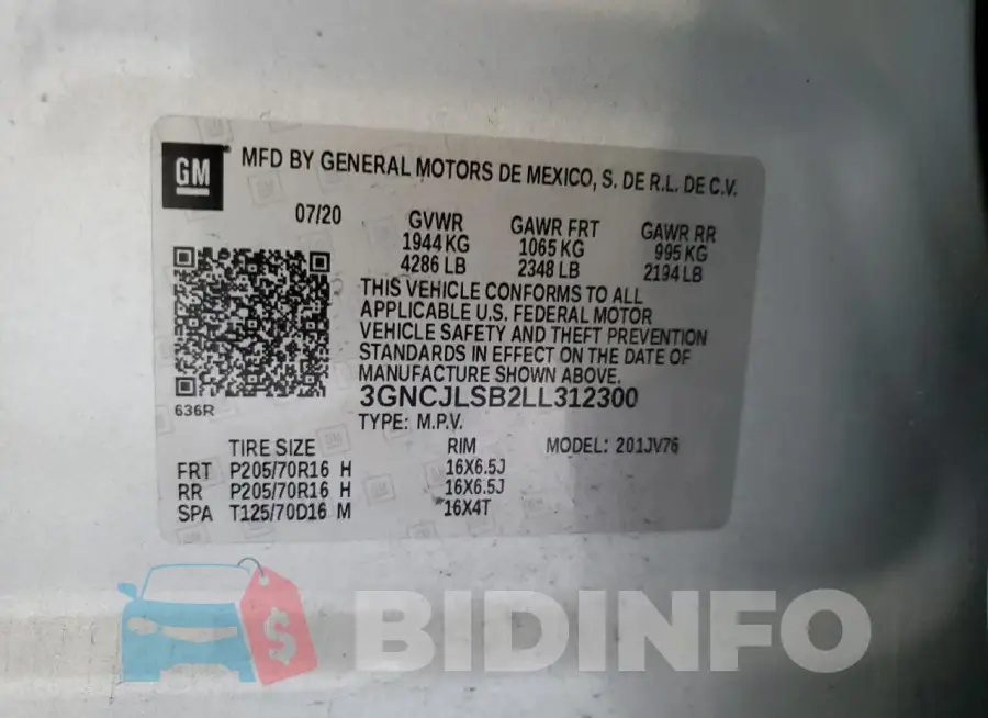 3GNCJLSB2LL312300 Photo# 12