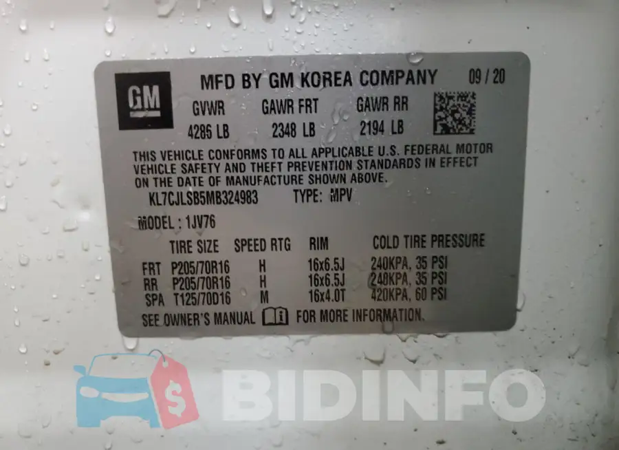 KL7CJLSB5MB324983 Photo# 14