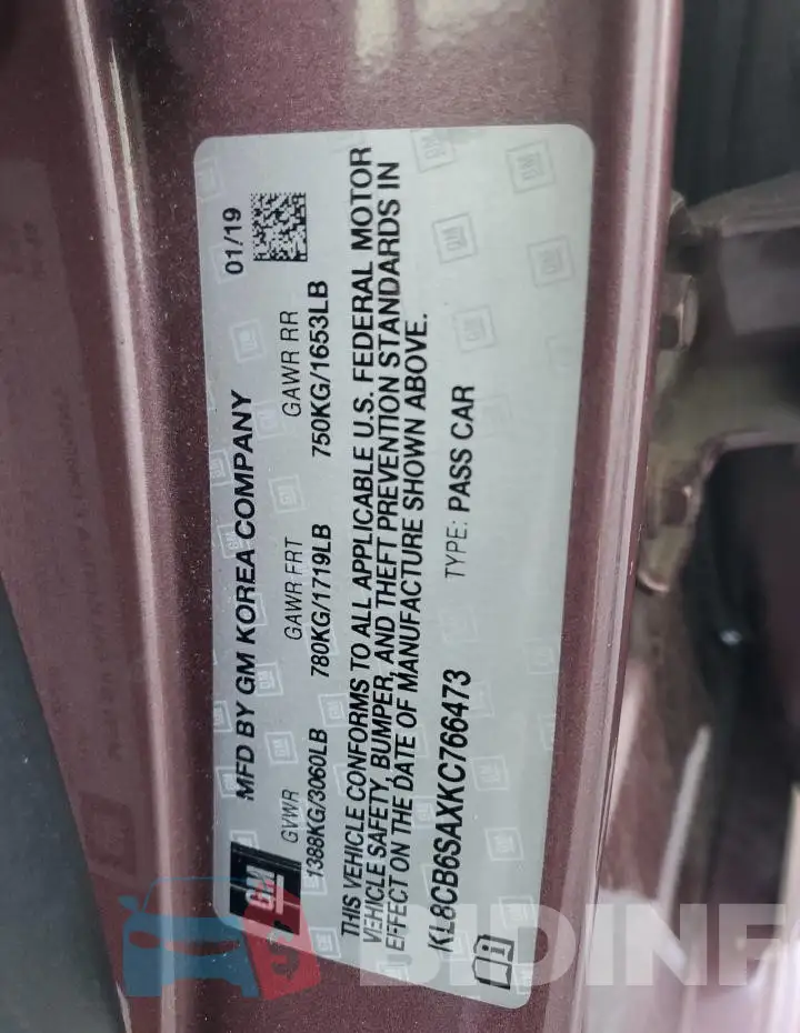 KL8CB6SAXKC766473 Photo# 12