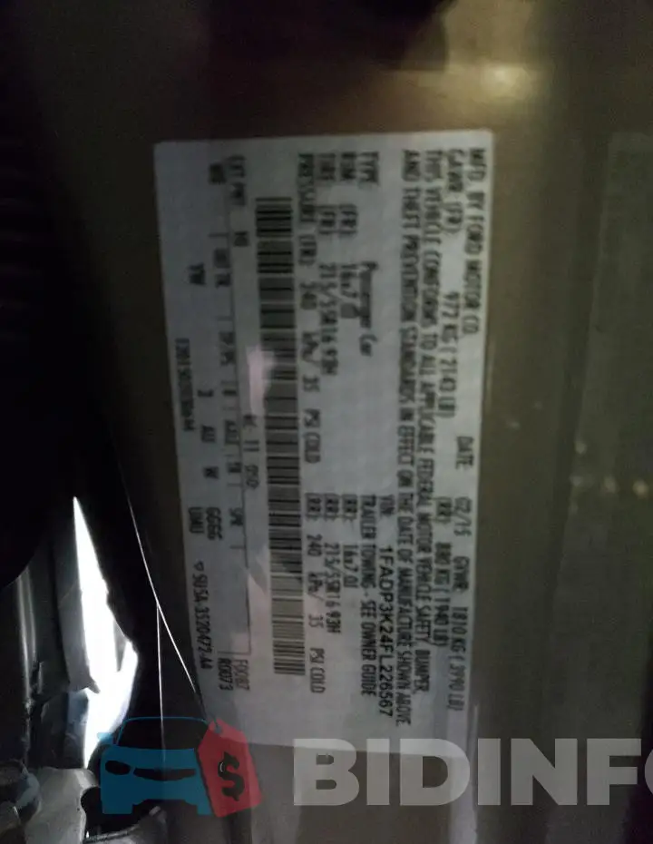 1FADP3K24FL226567 Photo# 12