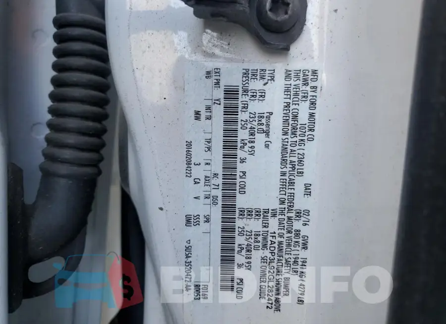 1FADP3L92GL282472 Photo# 13