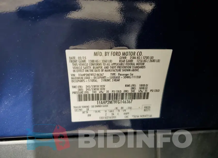 1FAHP2MT9FG146367 Photo# 12