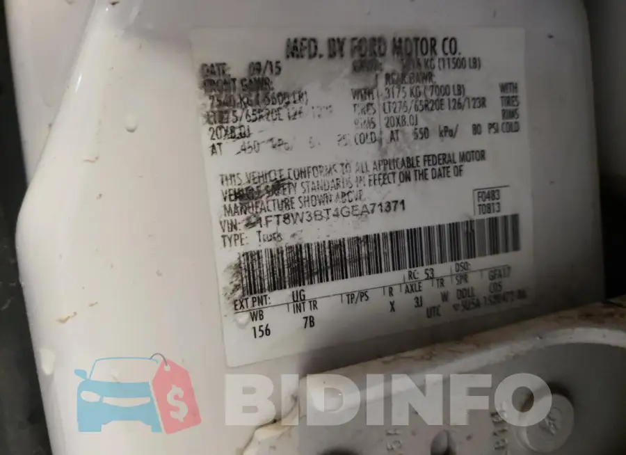 1FT8W3BT4GEA71371 Photo# 13