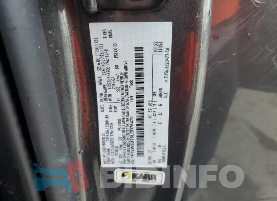 1FT8W3BT5LED76470 Photo# 12