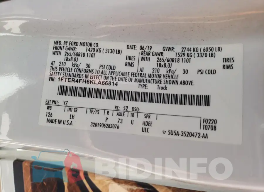 1FTER4FH6KLA66814 Photo# 12