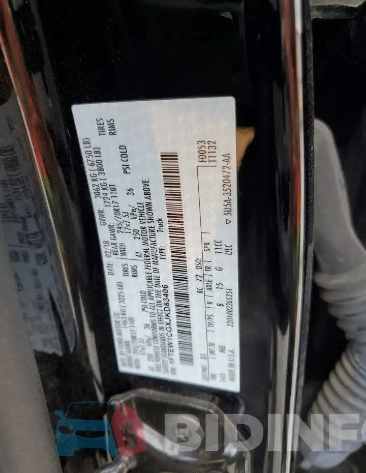 1FTEW1CGXJKD83406 Photo# 12