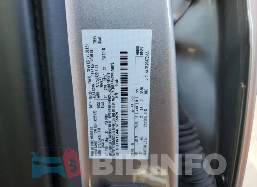1FTFW1E44LKF38879 Photo# 12