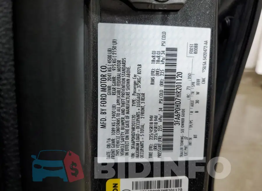 3FA6P0HD7HR201120 Photo# 12