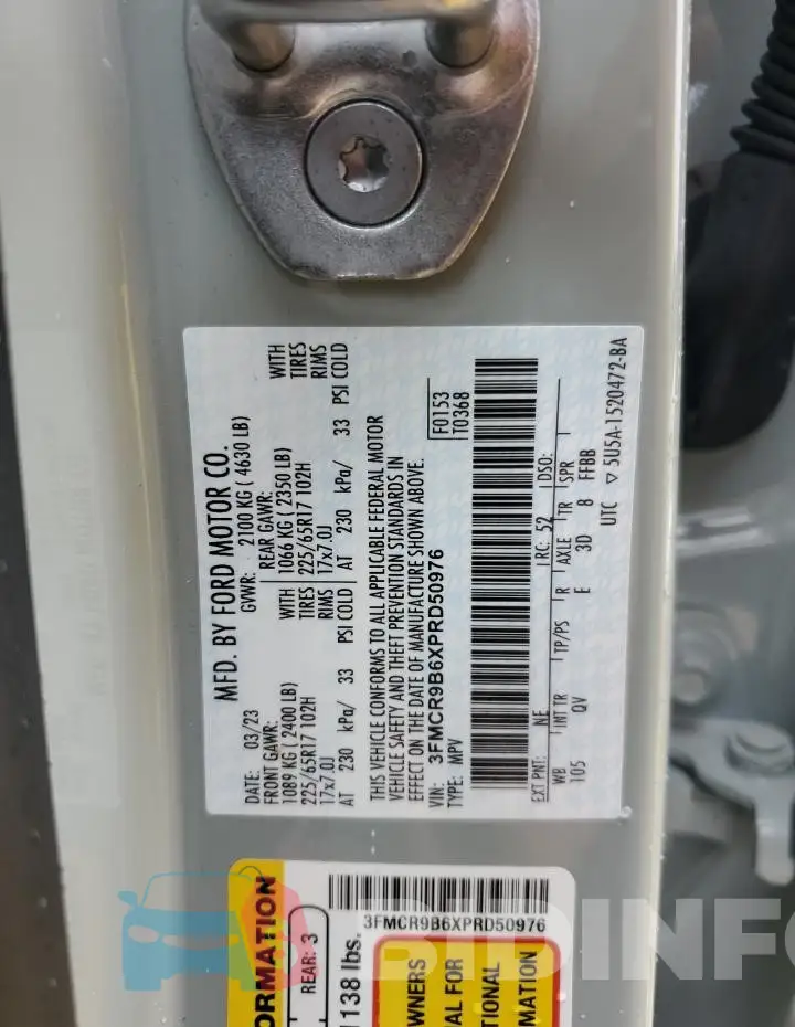 3FMCR9B6XPRD50976 Photo# 12