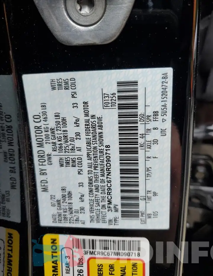 3FMCR9C67NRD90718 Photo# 13