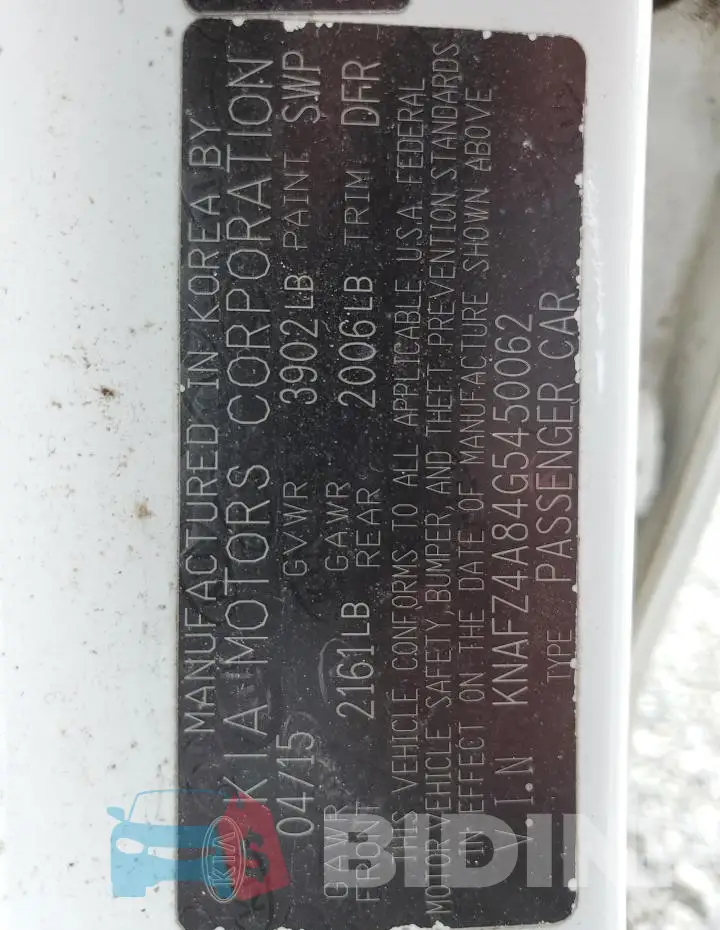 KNAFZ4A84G5450062 Photo# 12