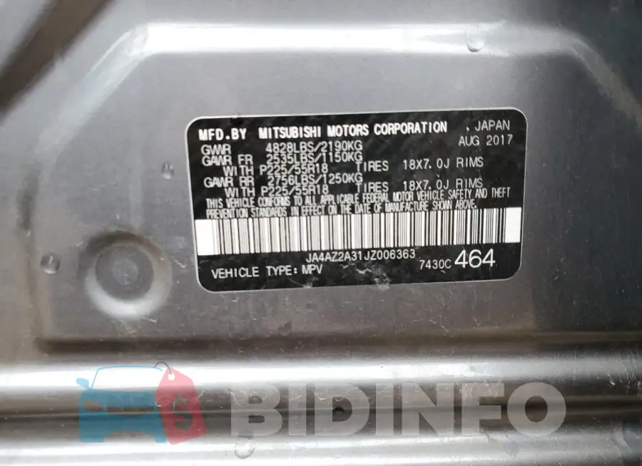 JA4AZ2A31JZ006363 Photo# 13