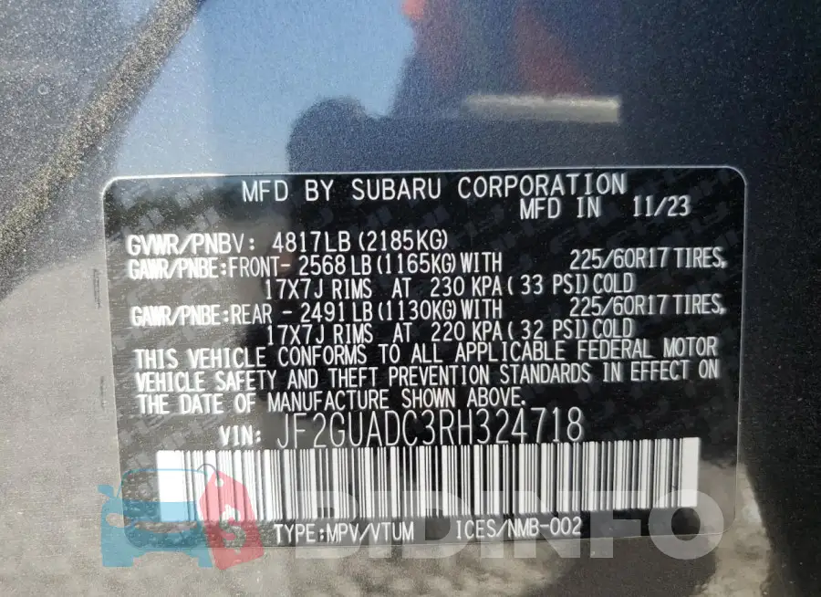 JF2GUADC3RH324718 Photo# 14
