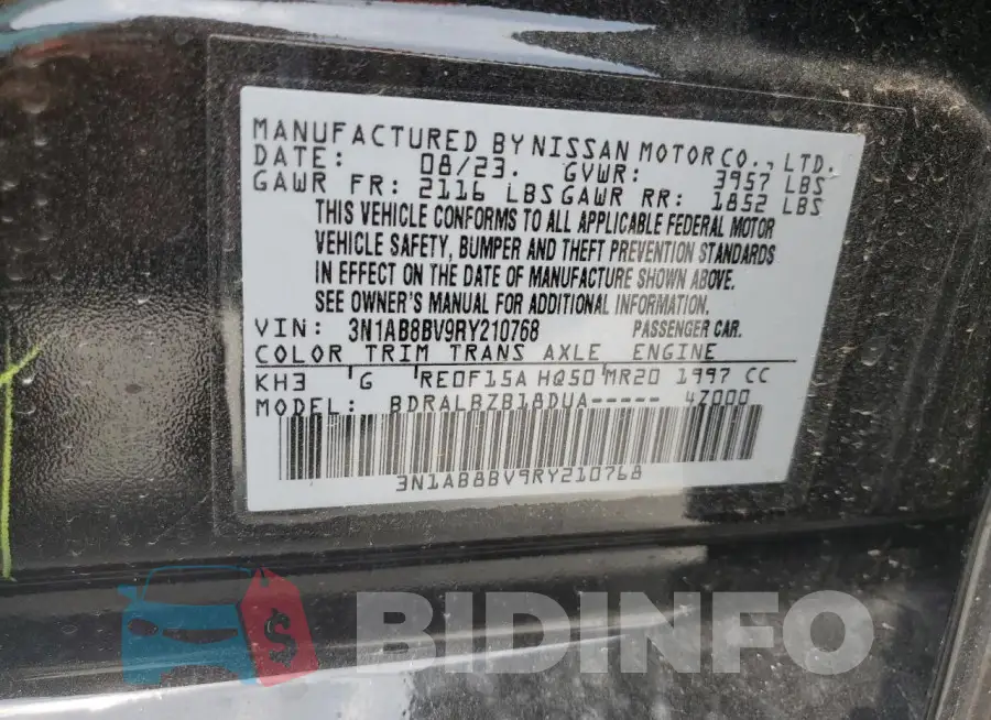 3N1AB8BV9RY210768 Photo# 12