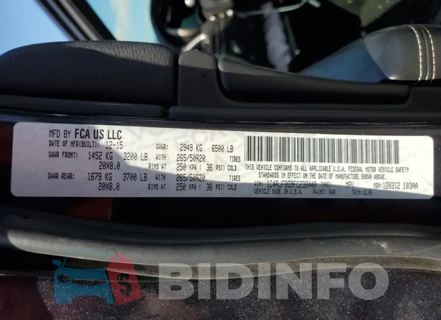 1C4RJFBG9FC238440 Photo# 13