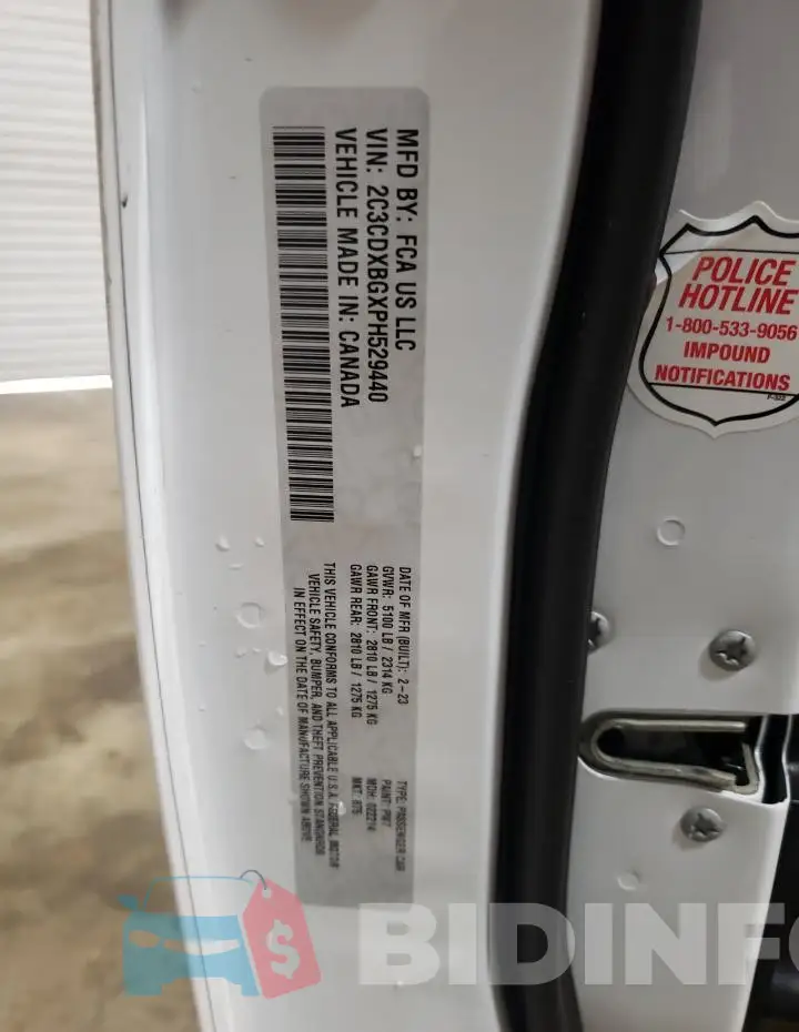 2C3CDXBGXPH529440 Photo# 13