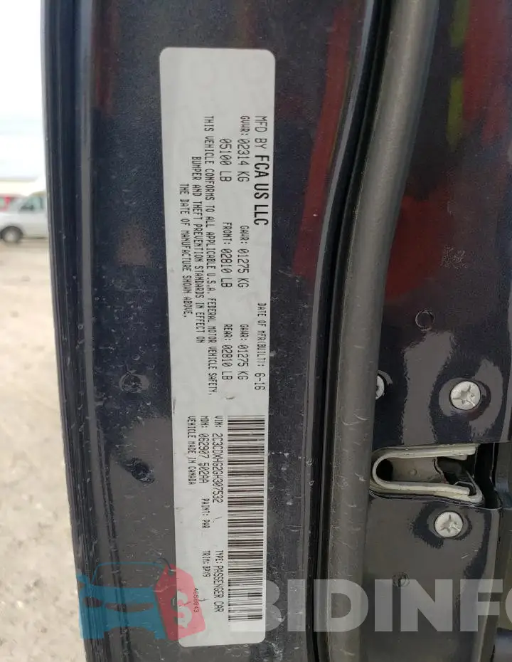 2C3CDXHG2GH307532 Photo# 12