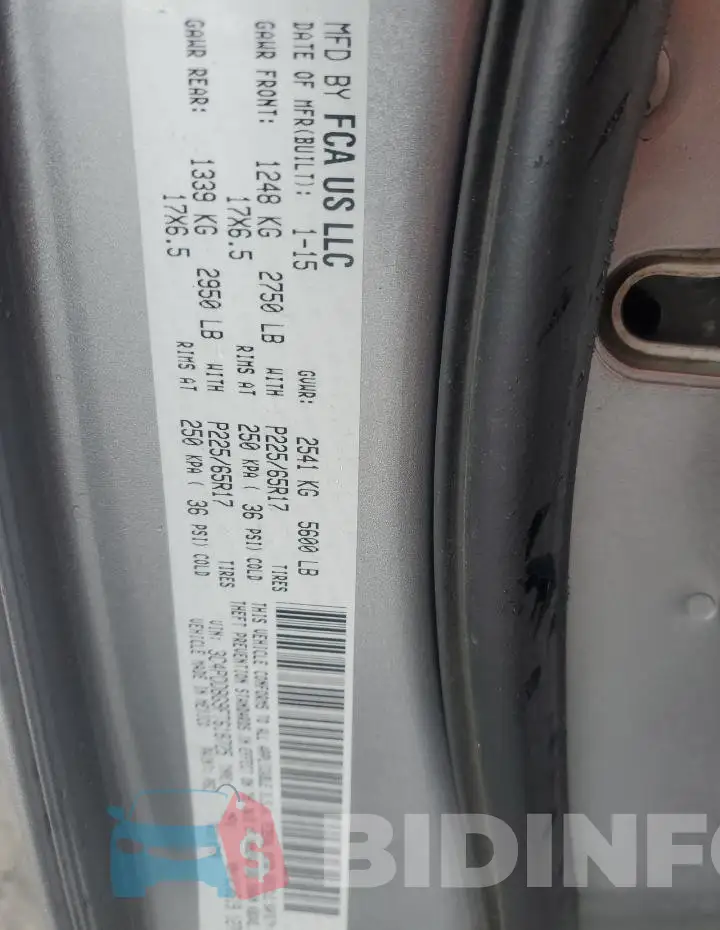 3C4PDDBG9FT618725 Photo# 13