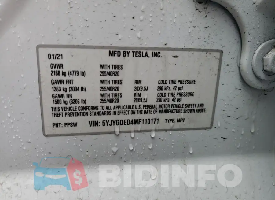 5YJYGDED4MF110171 Photo# 13