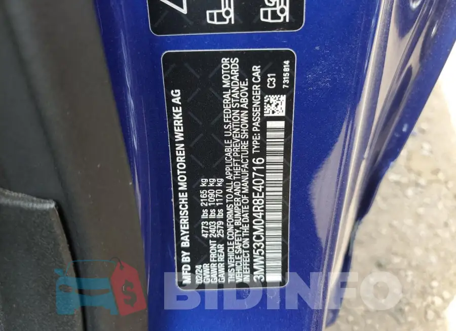 3MW53CM04R8E40716 Photo# 13