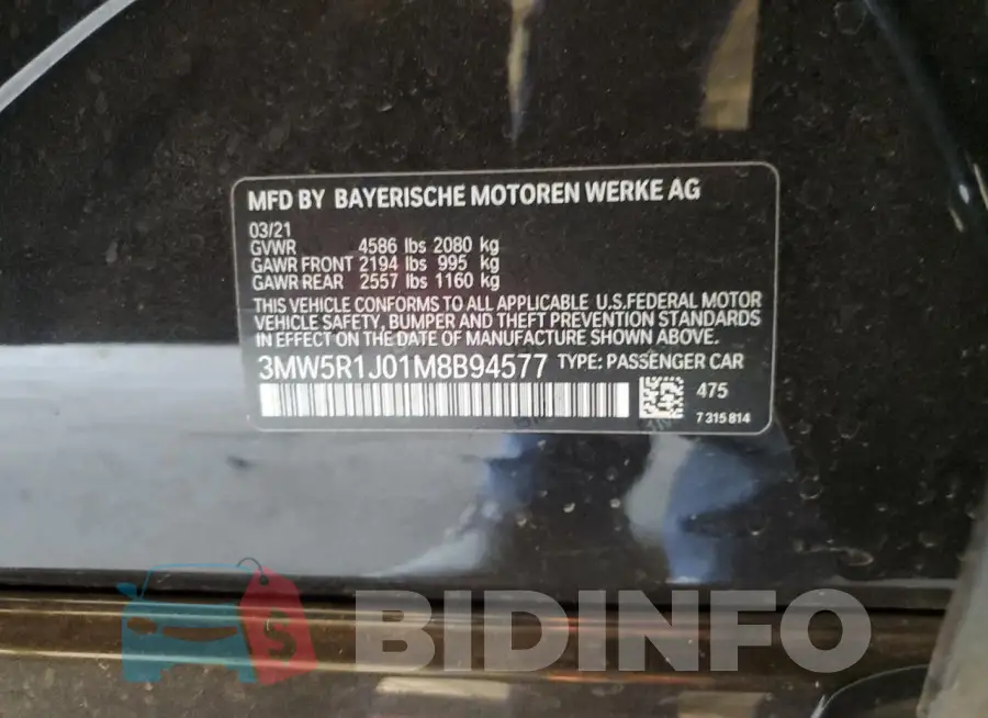 3MW5R1J01M8B94577 Photo# 12