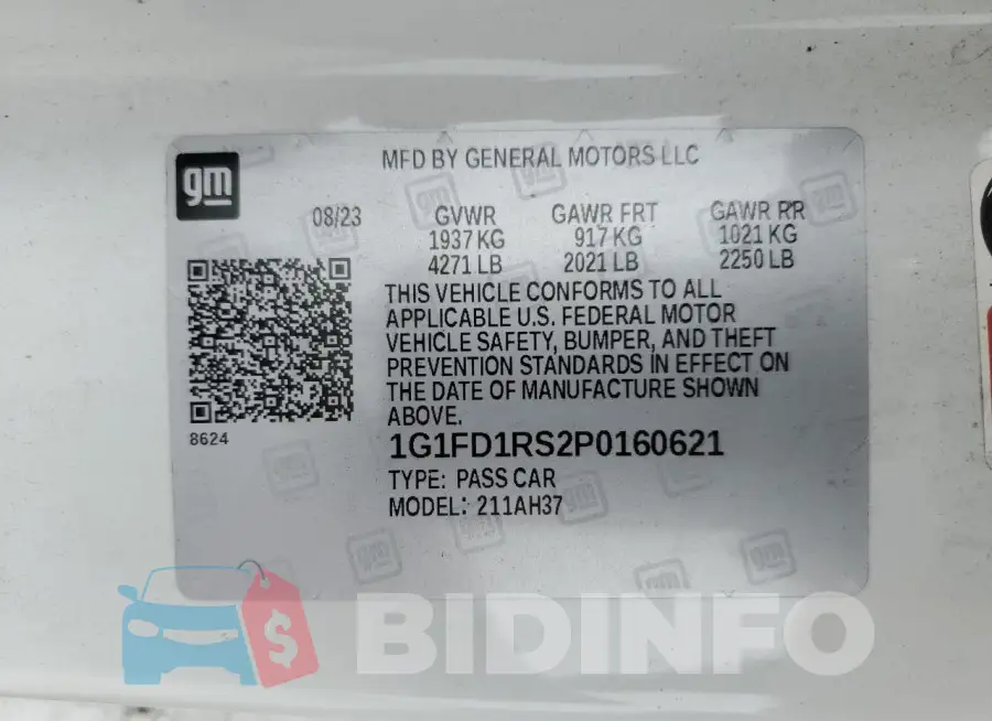 1G1FD1RS2P0160621 Photo# 13
