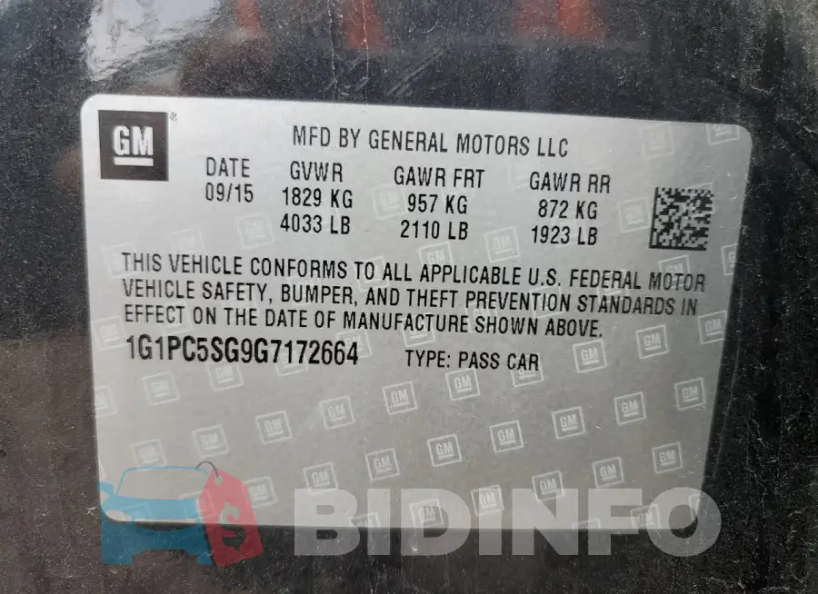 1G1PC5SG9G7172664 Photo# 12