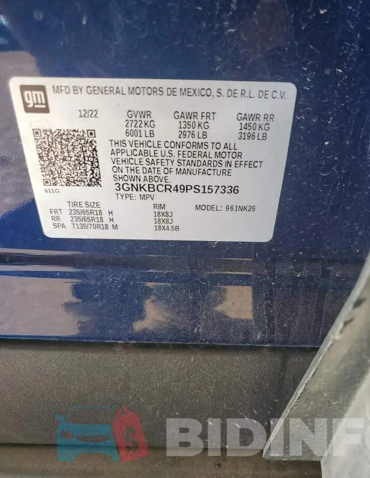 3GNKBCR49PS157336 Photo# 13