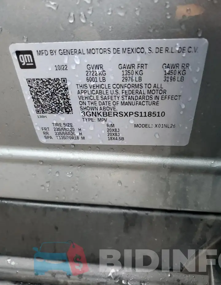 3GNKBERSXPS118510 Photo# 13