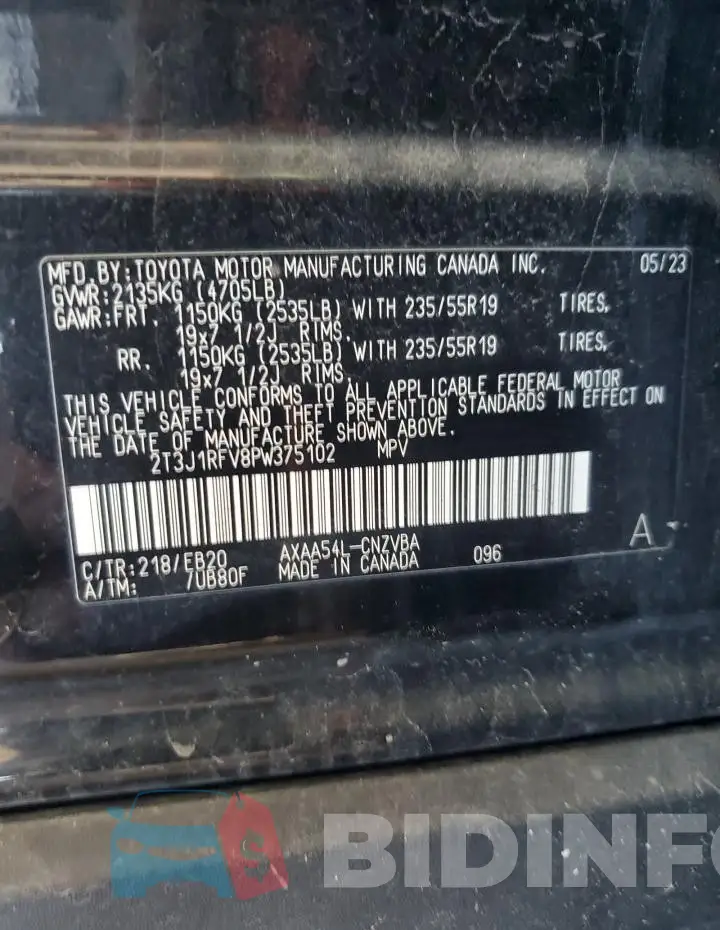 2T3J1RFV8PW375102 Photo# 13