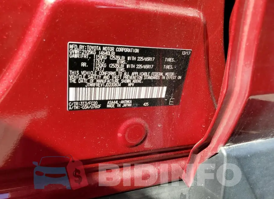 JTMRFREV1JD230834 Photo# 13
