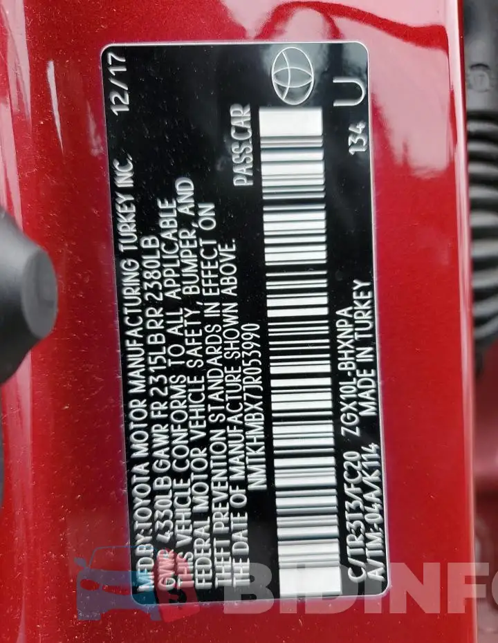 NMTKHMBX7JR053990 Photo# 12
