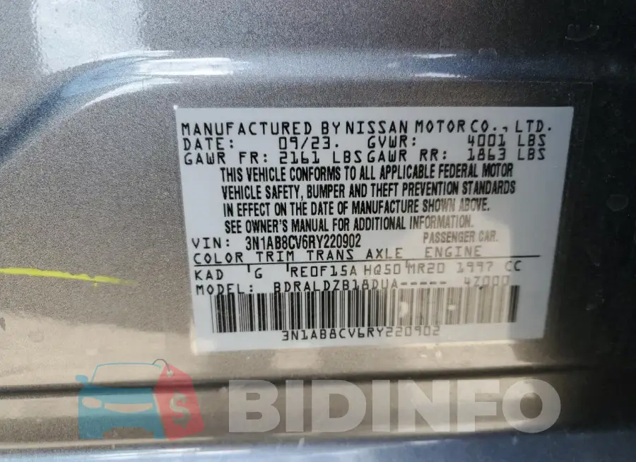 3N1AB8CV6RY220902 Photo# 13