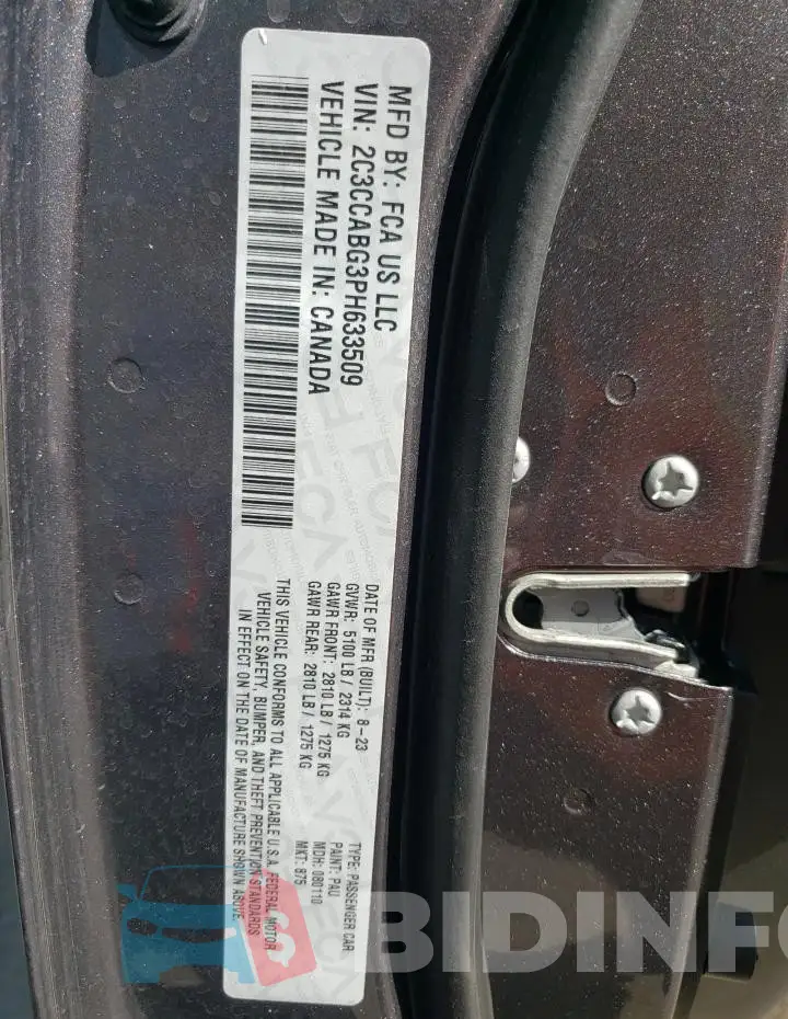 2C3CCABG3PH633509 Photo# 13