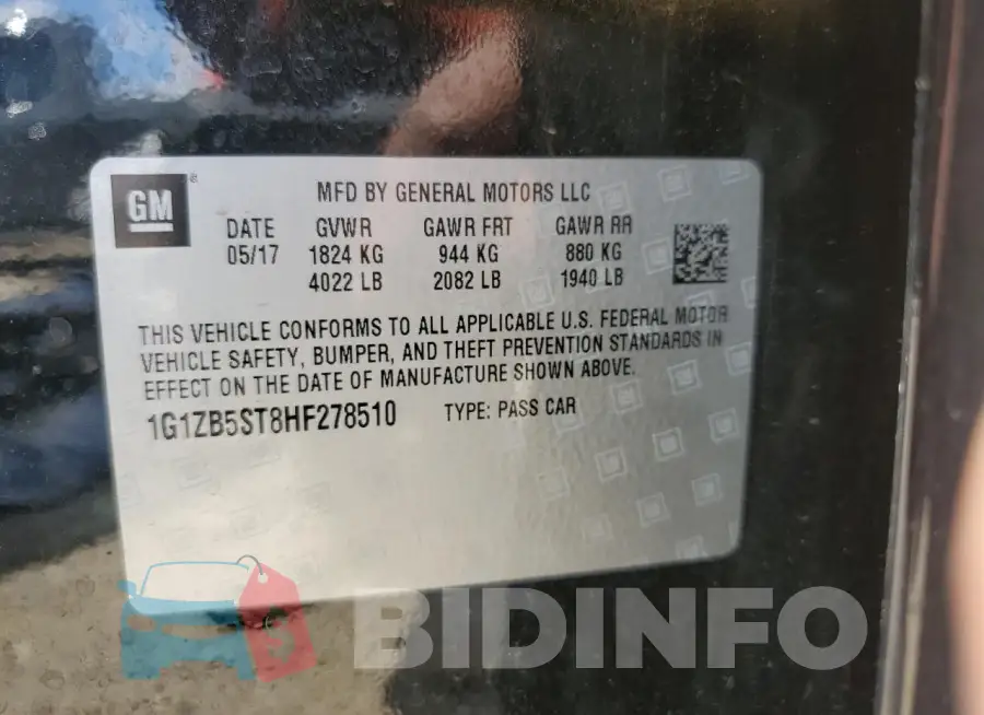 1G1ZB5ST8HF278510 Photo# 13