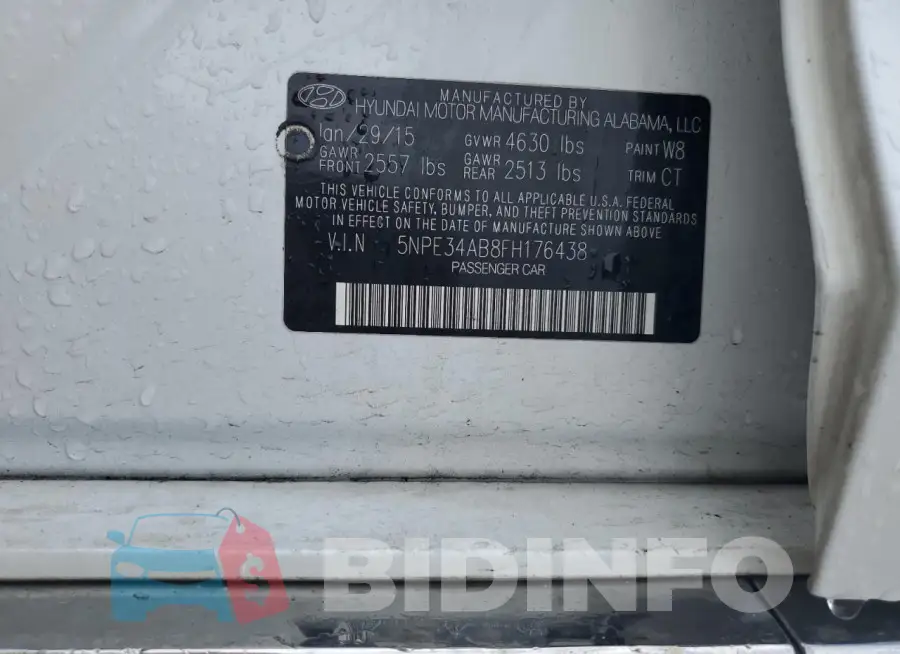 5NPE34AB8FH176438 Photo# 12