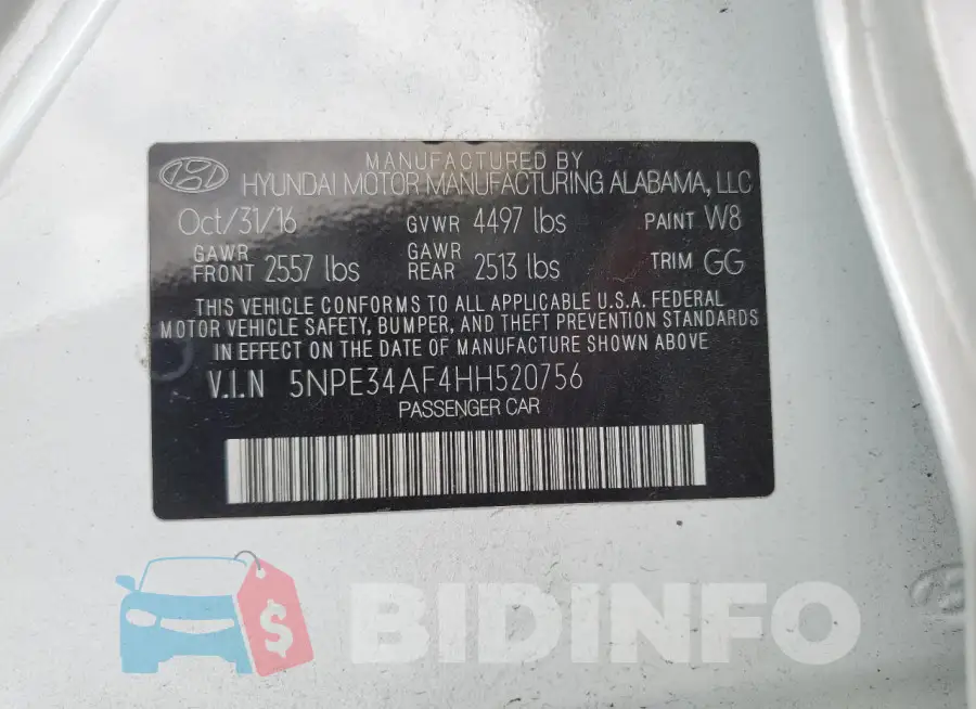5NPE34AF4HH520756 Photo# 12