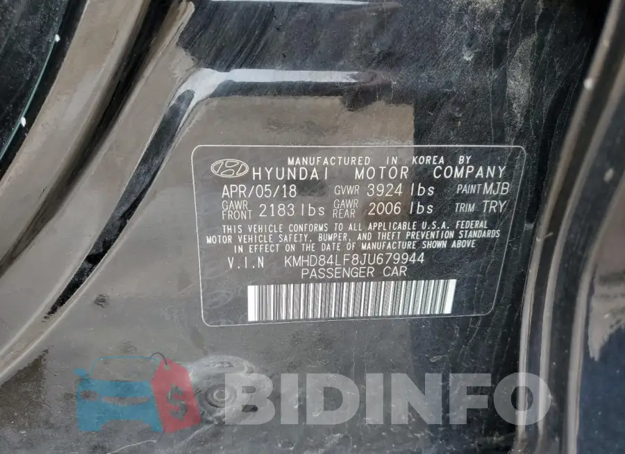 KMHD84LF8JU679944 Photo# 13