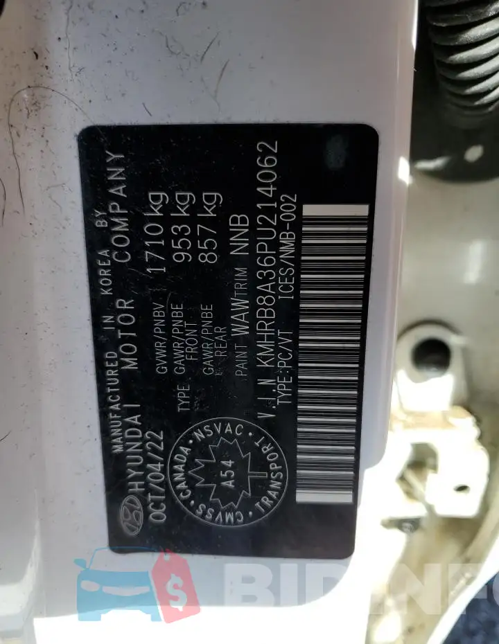 KMHRB8A36PU214062 Photo# 12