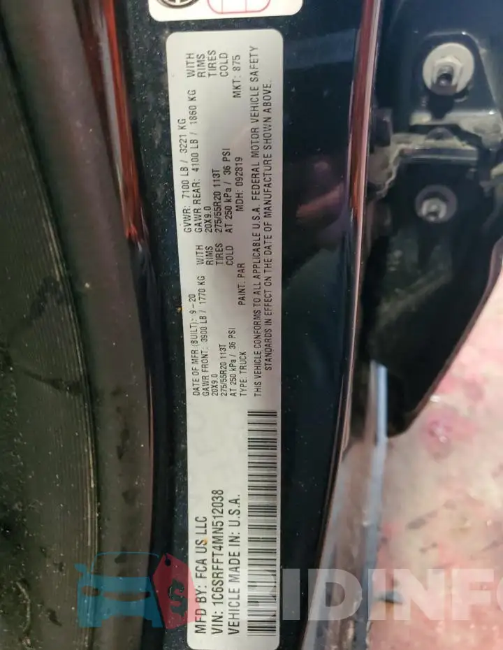 1C6SRFFT4MN512038 Photo# 12