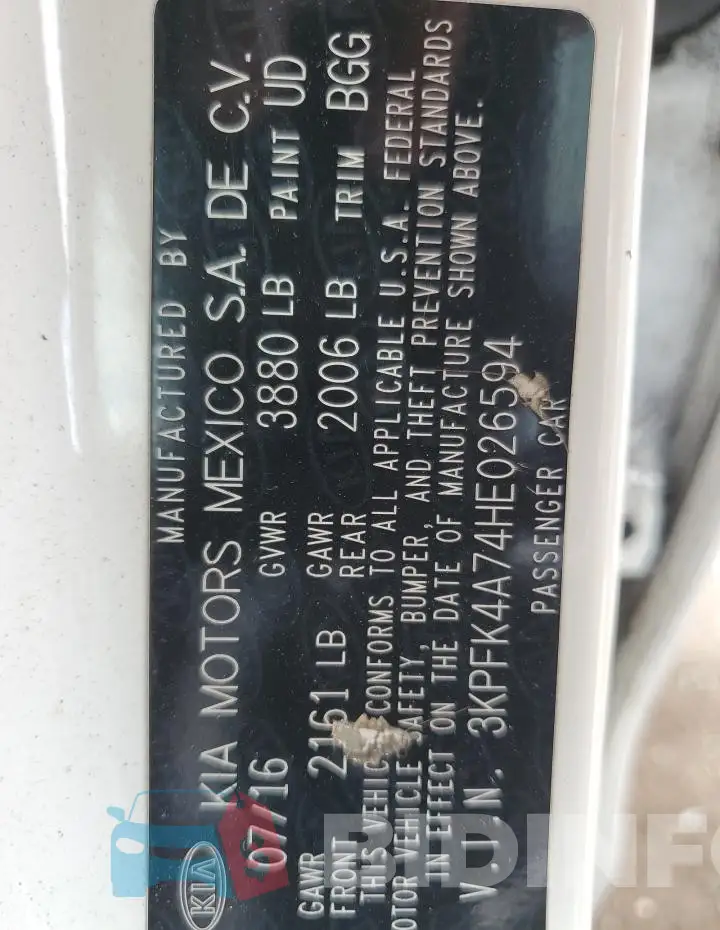 3KPFK4A74HE026594 Photo# 12