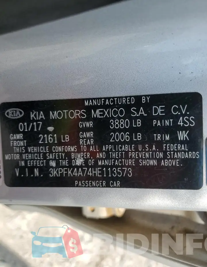 3KPFK4A74HE113573 Photo# 12